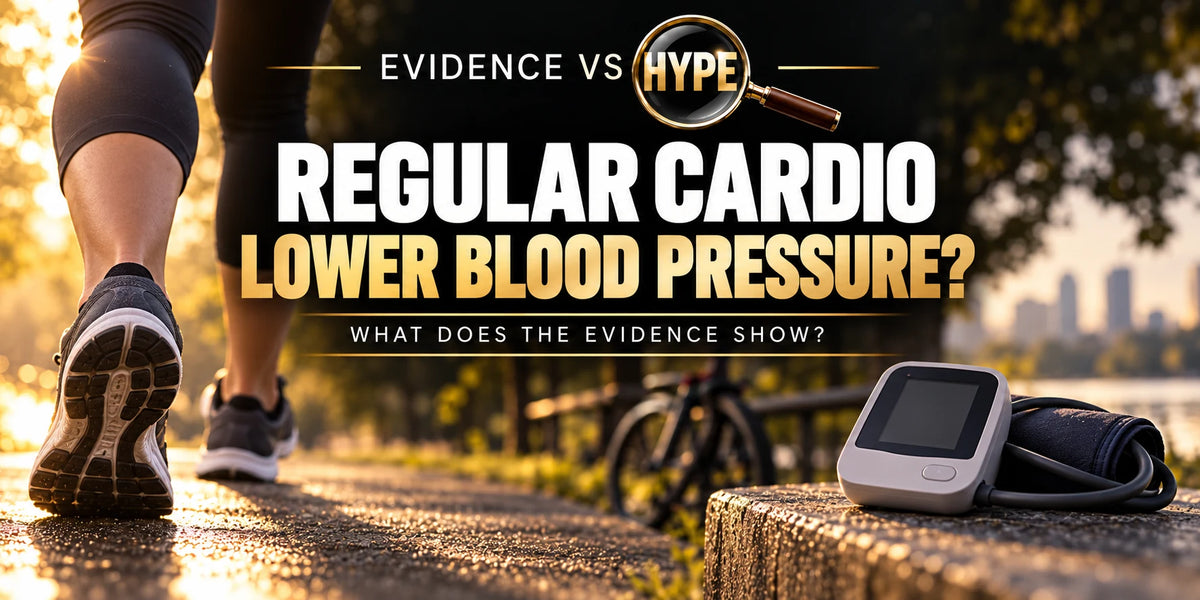 Evidence vs Hype conceptual artwork investigating cardio blood pressure, using subject-specific unbranded imagery.